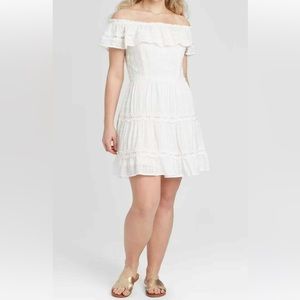 NWT Xhilaration white dress size L